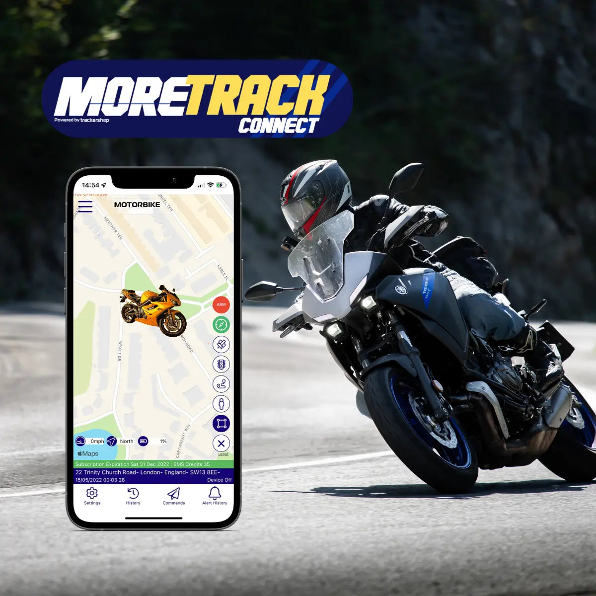 MoreTrack Motorcycle Vehicle Tracker