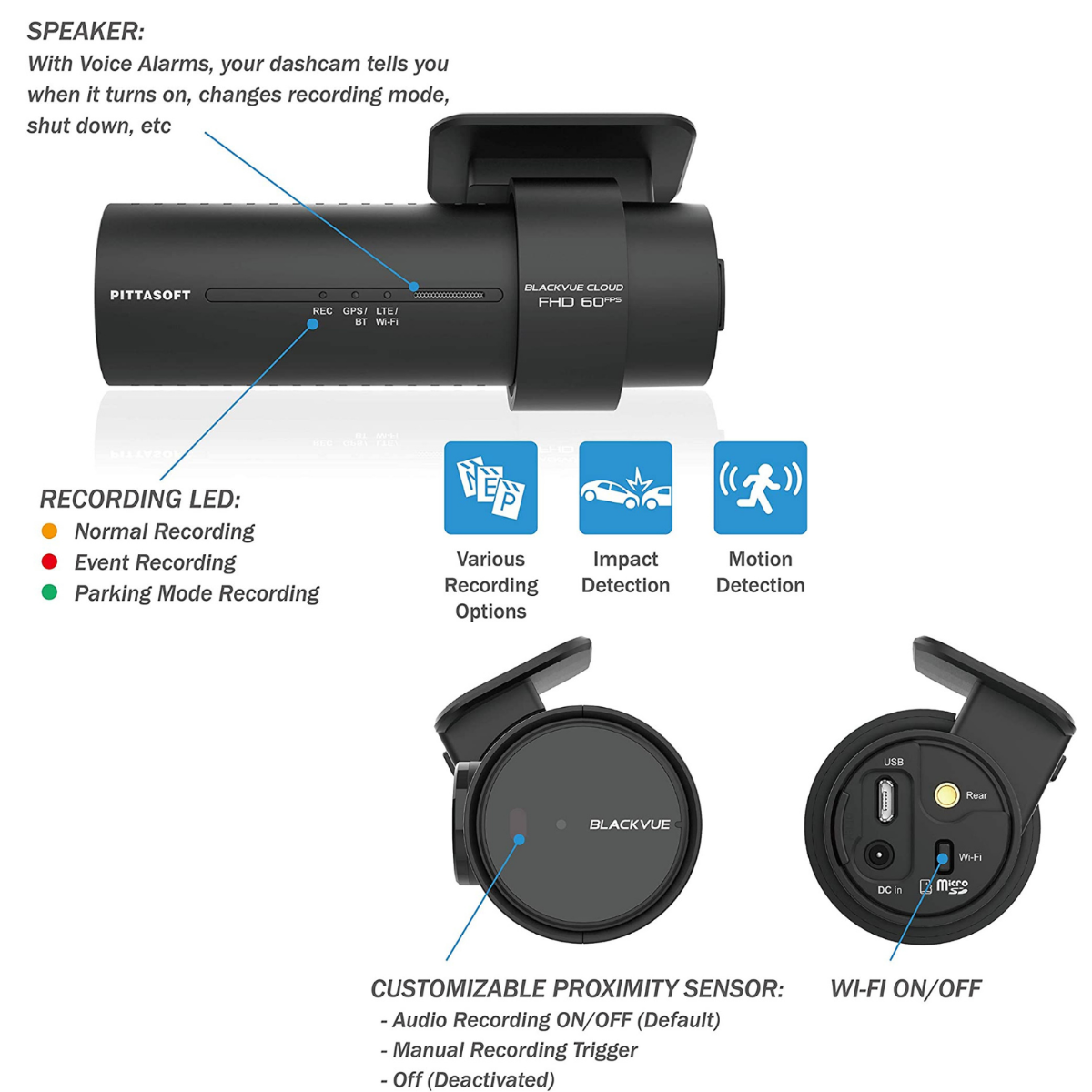 BlackVue DR770X-2CH Dash Cam (With GPS And Wi-Fi)