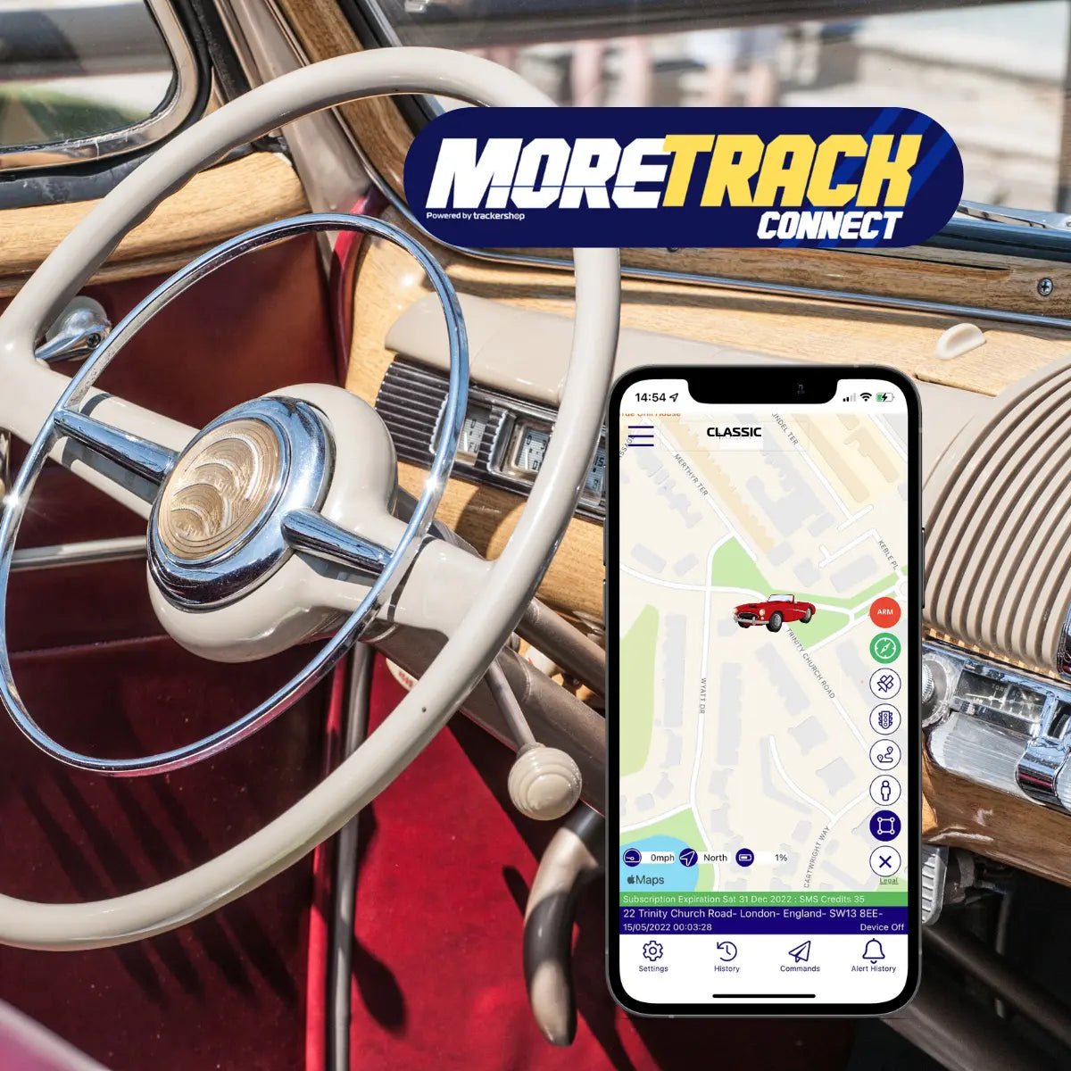 MoreTrack Classic Car Vehicle Tracker - Trackershop