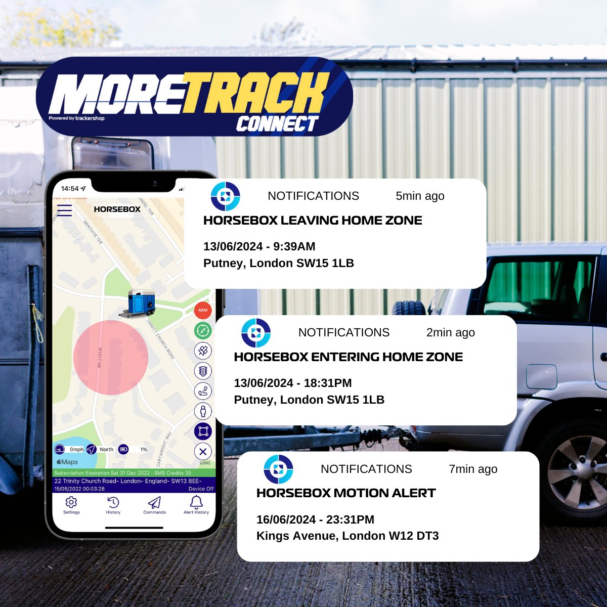 MoreTrack GPS HorseBox Vehicle Tracker - Trackershop