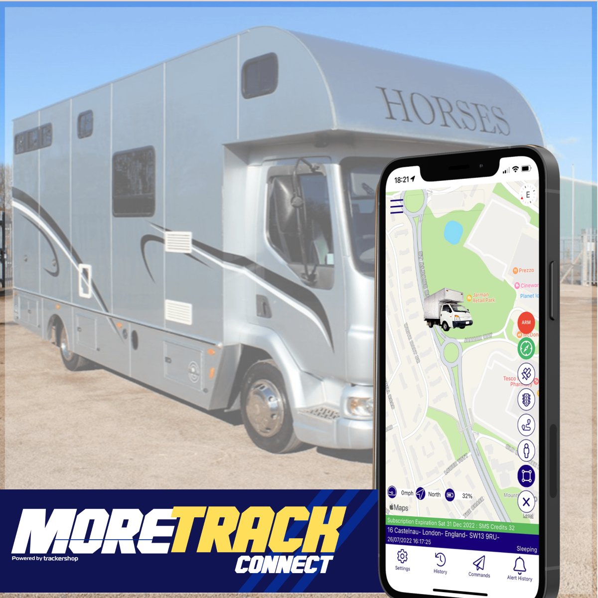 MoreTrack GPS HorseBox Vehicle Tracker - Trackershop