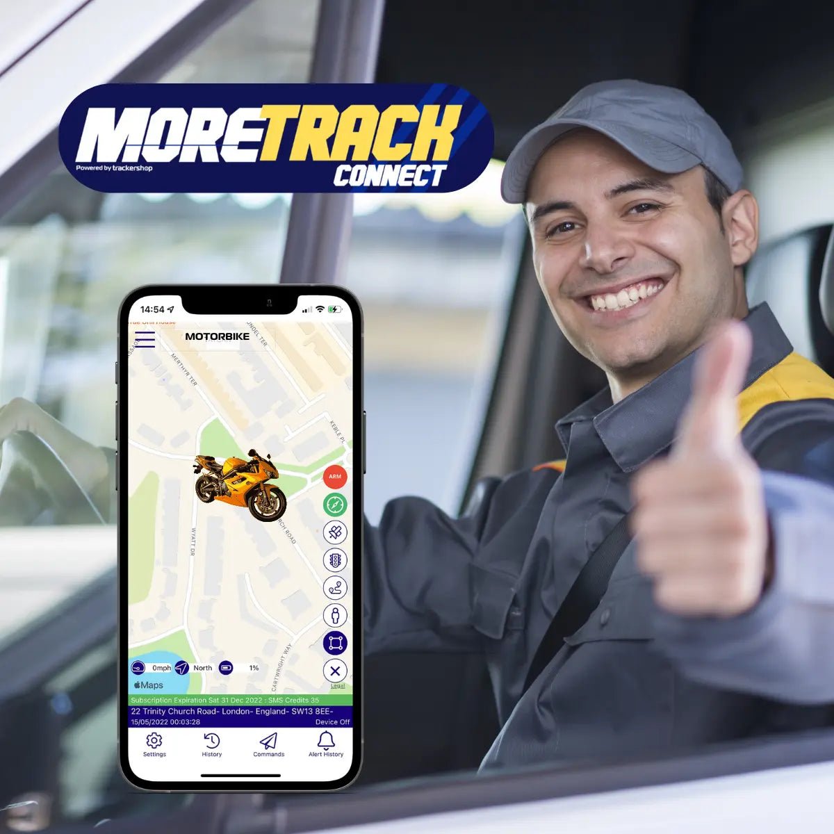 MoreTrack Motorcycle Vehicle Tracker - Trackershop