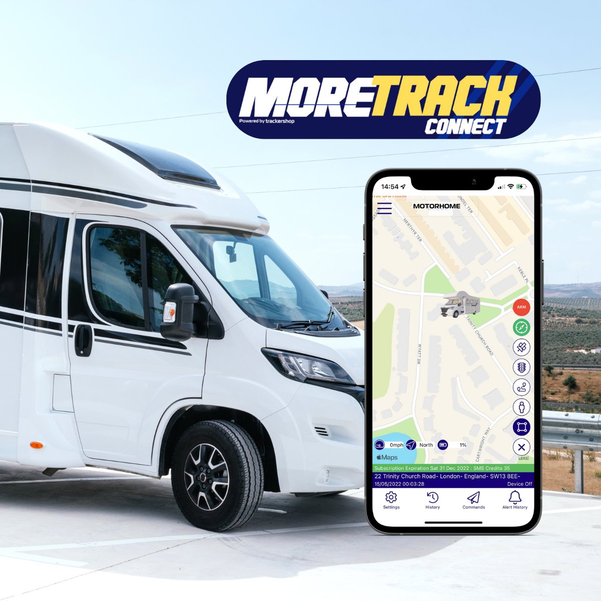 MoreTrack Motorhome Vehicle Tracker - Trackershop