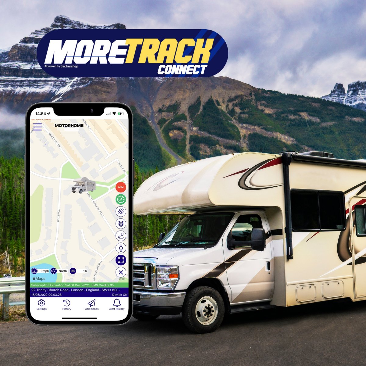 MoreTrack Motorhome Vehicle Tracker - Trackershop