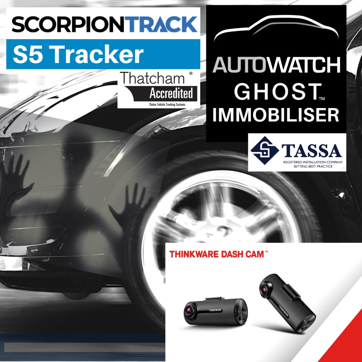 S5 Tracker & Ghost Immobiliser w/ Dash Cam - Trackershop