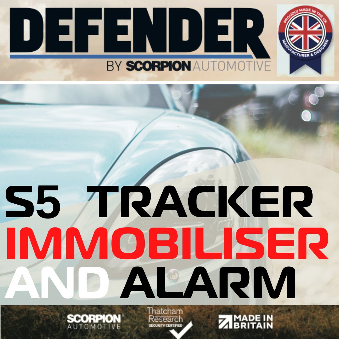 Scorpion S5 PLUS Tracker Alarm and Immobiliser - Trackershop