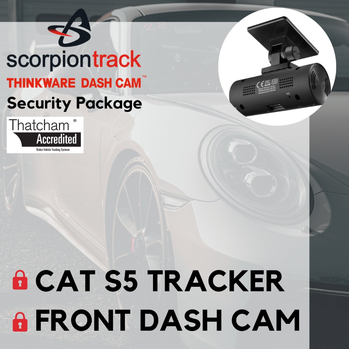 Scorpion S5 Tracker + F70 Dash Cam - Trackershop