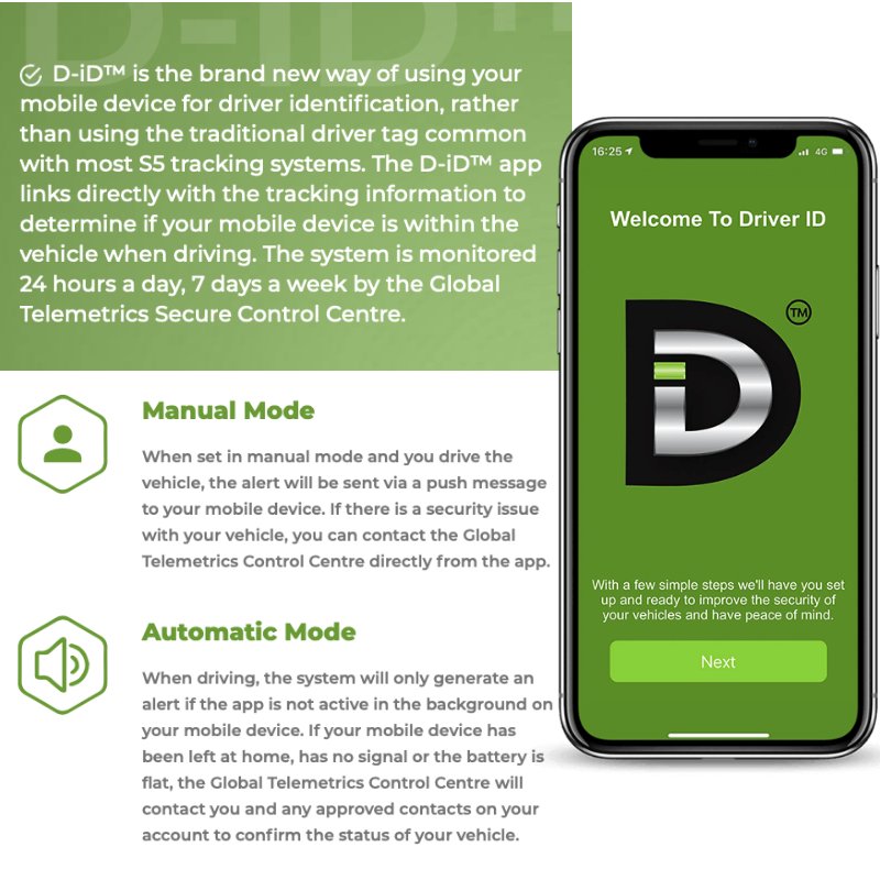 Smartrack D - ID S5 Tracker - Trackershop