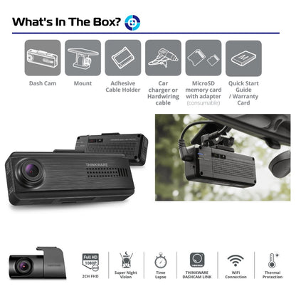 Thinkware Q200 Pro Dash cam - 2 Channel - Trackershop