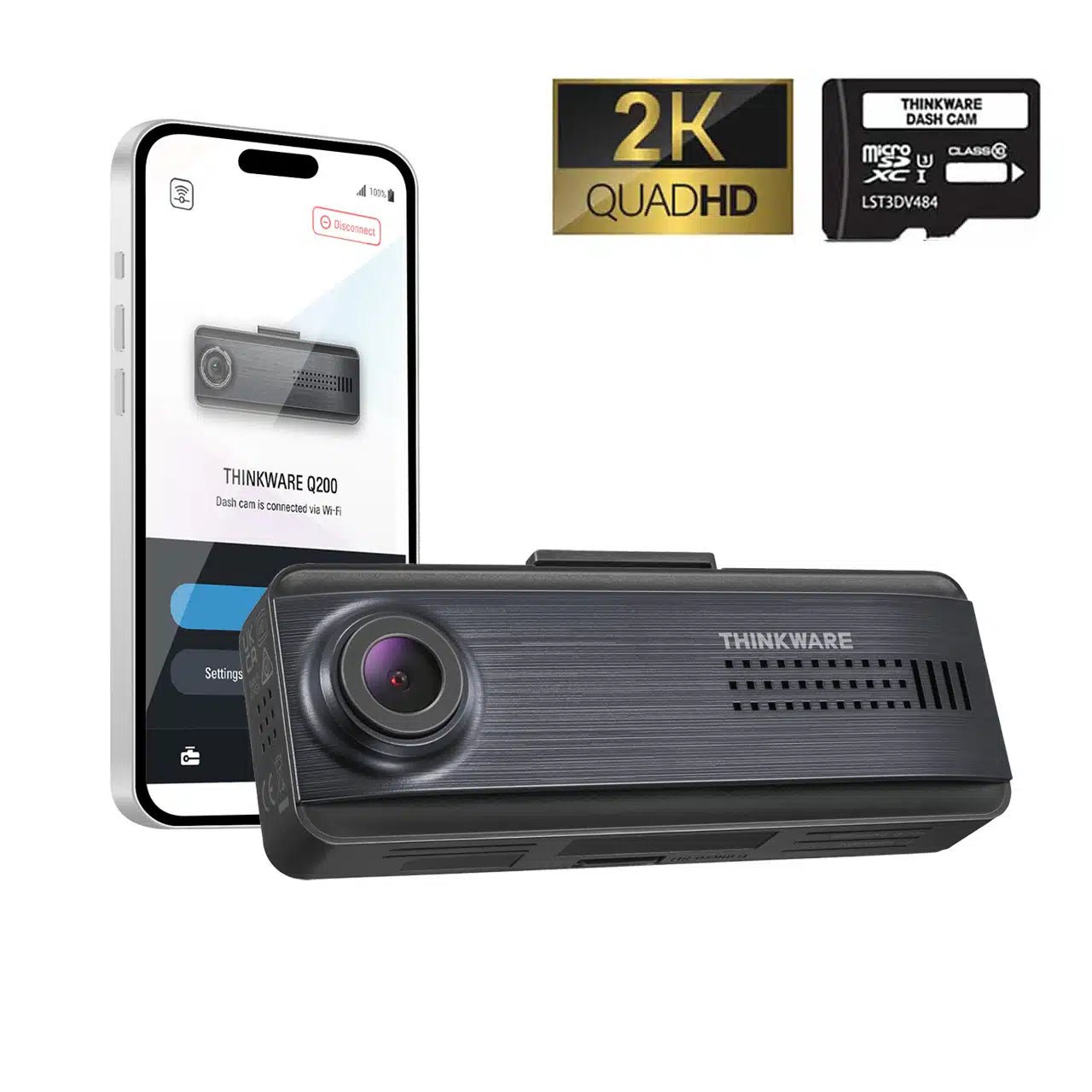 Thinkware Q200 Pro Front Facing Dash Cam - Trackershop