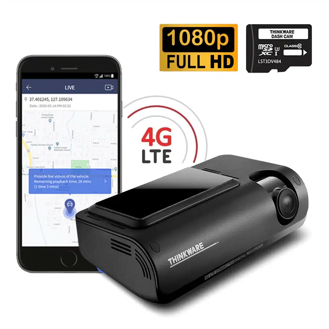 Thinkware T700 LTE 4G Front Facing Dash Cam - Trackershop