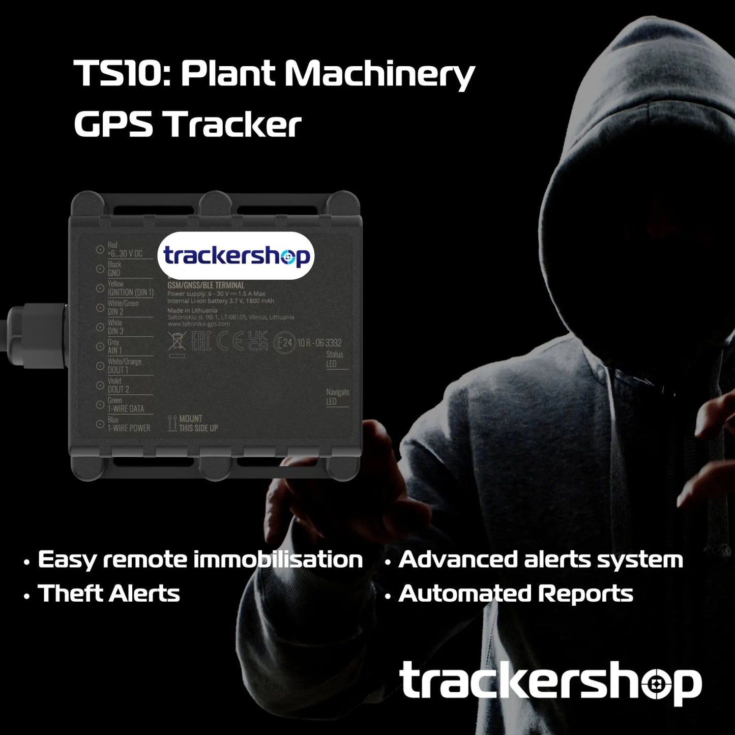 TS10: Plant Machinery GPS Tracker - Trackershop